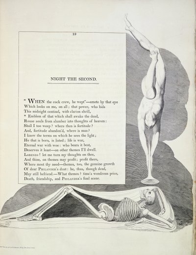 Night Thoughts, by Thomas Young (Plate 5: Night the Second), 1797 by William Blake